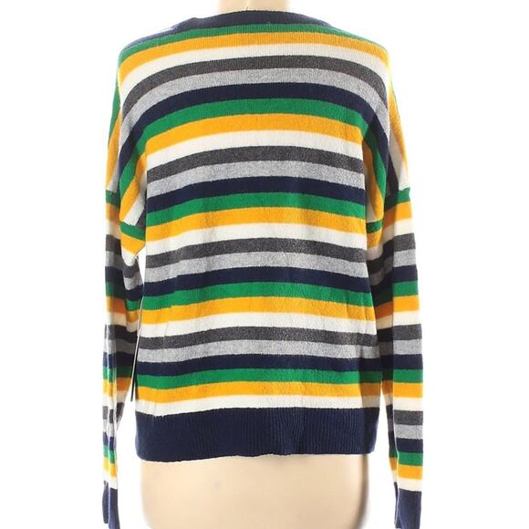 Court & Rowe Long sleeve Pullover Sweater Size Medium Multicolor Striped NEW - Picture 3 of 3